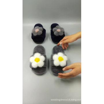 ZRTX28 100% mink fur slides beautiful and cheap brazil nude slippers mink fur slippers